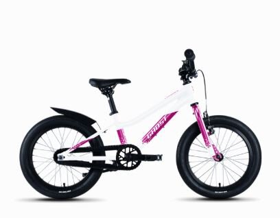 GHOST Powerkid 16 (Training Wheels) WHI / MAG -  2023 - pearl white/candy magenta - glossy