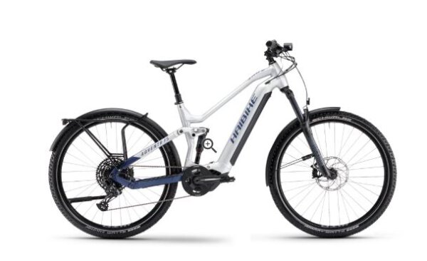 Haibike Adventr FS 9 - RH:  44 - silver/dark blue - matt