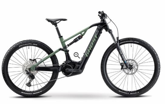 Ghost E-ASX 130 Eessential - RH: M - black/light kaki matt