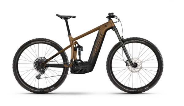 GHOST E-Riot Trail AL 150/140 Advanced - RH:S - black/gold - glossy