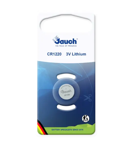 Batterie Jauch Knopfzelle CR1220, Lithium, 3,0 V, 40 mAh
