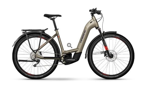 Haibike Trekking 8 Low - RH: 46 - sand/red/blue glänzend