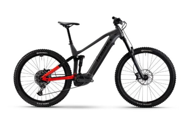 Haibike AllMtn 4, RH: 49, silver/red/black glänzend