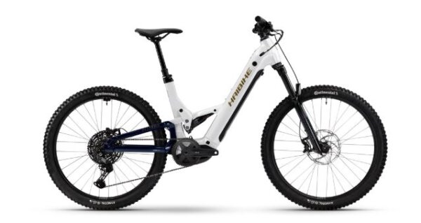 Haibike Alltrail 8 Low - RH: 49 - white/blue/gold glänzend