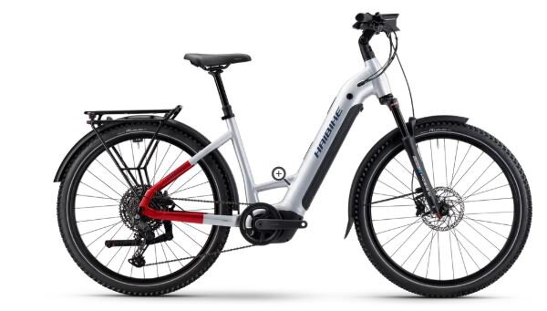 Haibike TREKKING 7 - Low - RH:50 - Low soft grey/red/blue glänzend - 2025