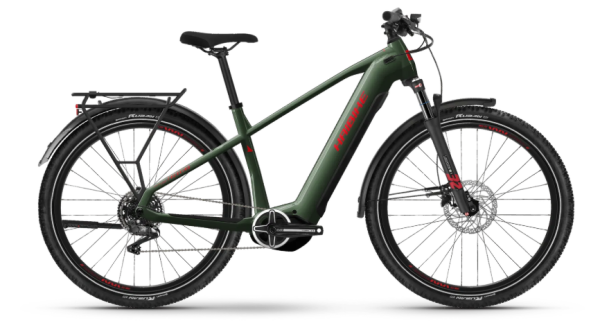 Haibike Trekking 5 High - RH: 45 - olive/red glänzend