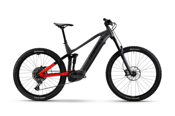 Haibike Allmtn 4 High - RH: 44 - silver/red/black glänzend