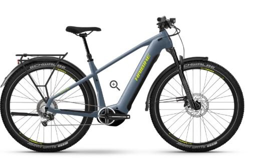 Haibike Trekking 7.5 - Low, RH: M/45, blue slate/yellow glänzend