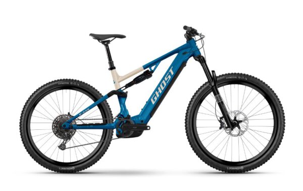 GHOST E-ASX UNIVERSAL High - C2, RH: XL, candy blue/coffee arctic dust - glossy, 2026