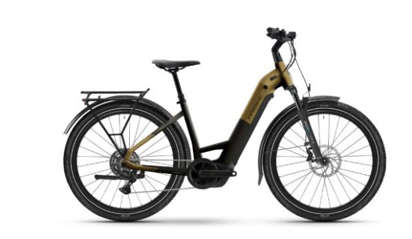 Haibike Trekking 7.5 Low - RH: 38 - sparkling black/gold matt