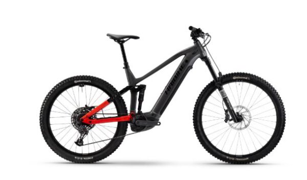 Haibike Allmtn 4 High - RH: 49 - silver/red/black glänzend