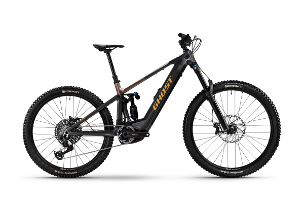 Ghost E-Riot CF Pro - RH: L - heavy metal/deep coffee glossy