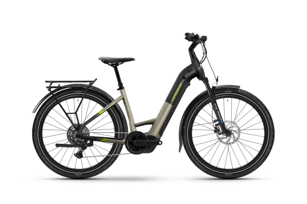 Haibike Trekking 4 Low - RH: 38/S - calm sand/lime glänzend